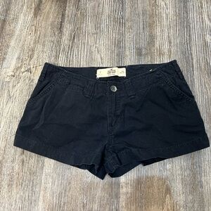 Y2K Hollister Black Low Rise Shorts W25 | Classic Mini Shorts